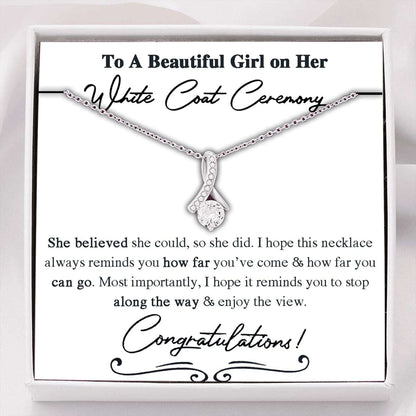 White Coat Ceremony Necklace Gift, Medical Student Ceremony, New Doctor Necklace Rakva