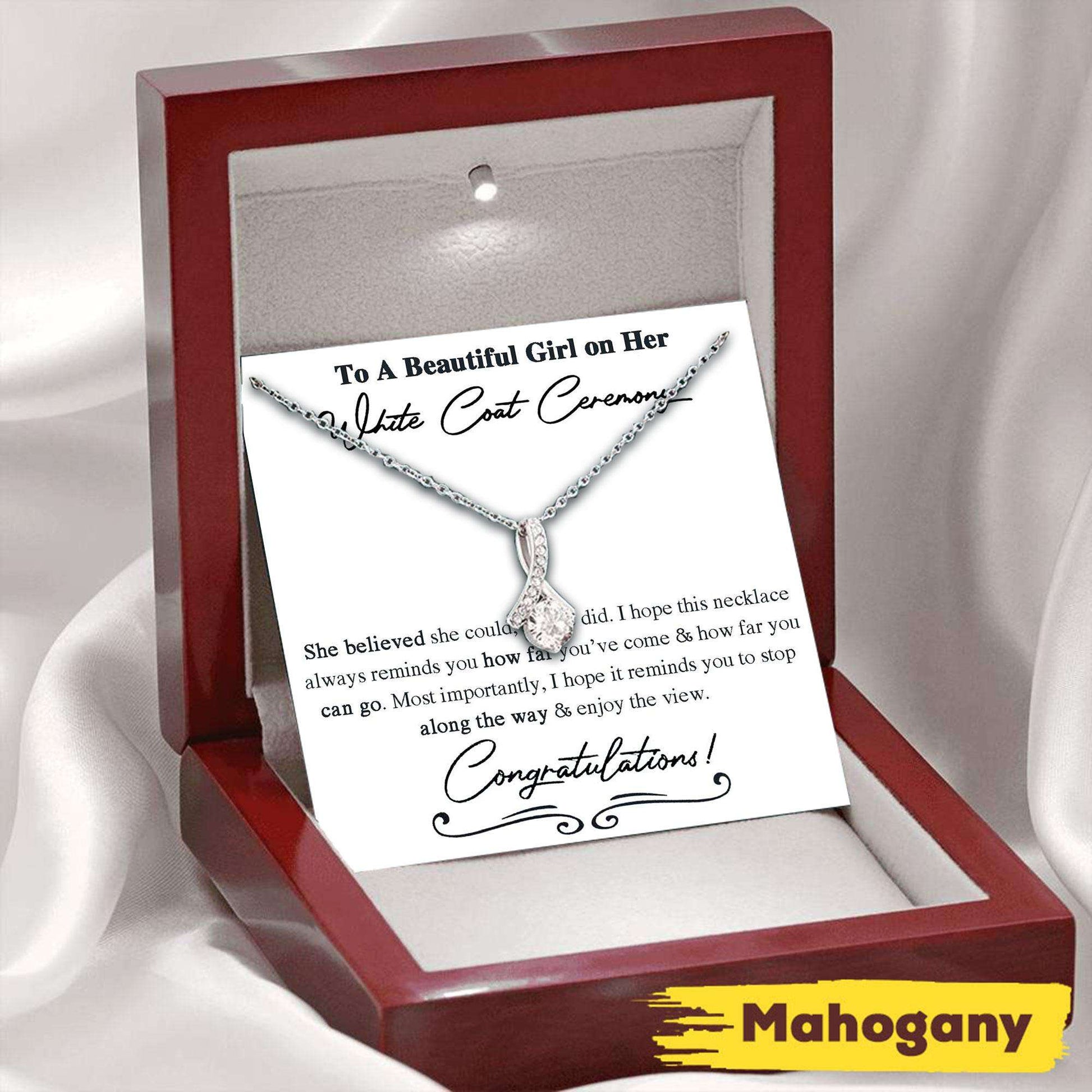 White Coat Ceremony Necklace Gift, Medical Student Ceremony, New Doctor Necklace Rakva