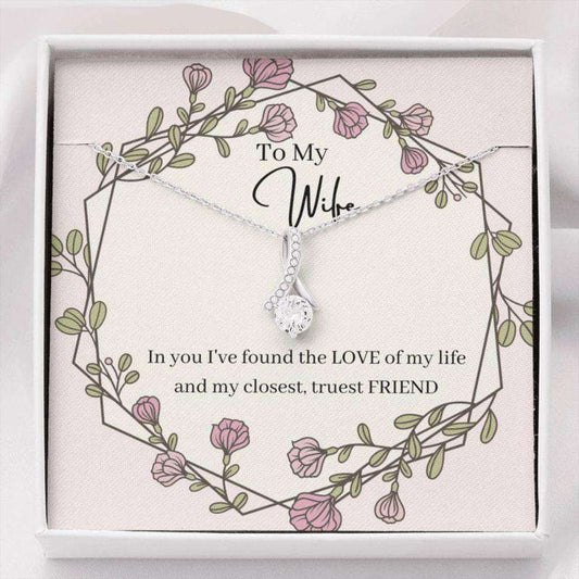 Wife Necklace, Anniversary Gift For Wife, To My Wife Necklace, Present For Wife, Marriage Gifts For Karwa Chauth Rakva