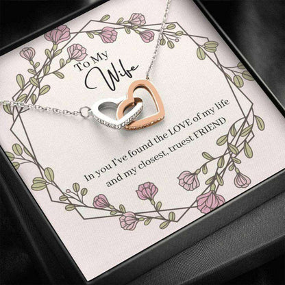 Wife Necklace, Anniversary Gift For Wife, To My Wife Necklace, Present For Wife, Marriage Gifts For Karwa Chauth Rakva