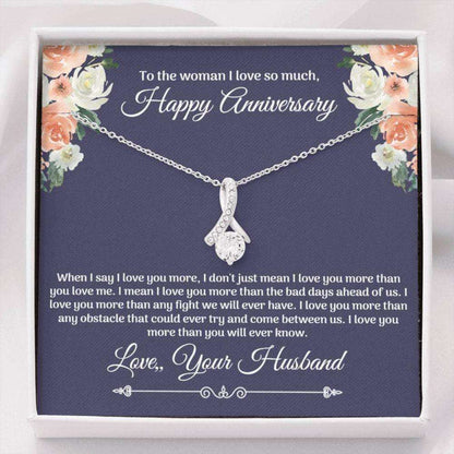 Wife Necklace, Anniversary Necklace Gift For Wife, Thoughtful Anniversary Gifts For Her For Karwa Chauth Rakva
