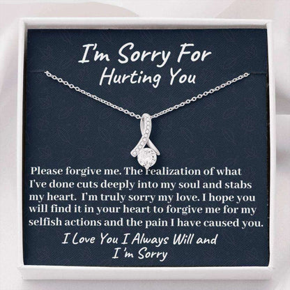 Wife Necklace, Girlfriend Necklace, I’M Sorry Gift, Apology Necklace For Wife Girlfriend, Sorry Gift Friend, Forgive Me Sorry Partner For Karwa Chauth Rakva
