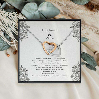 Wife Necklace, Husband & Wife Necklace, Gift For Wife From Husband, Wife Christmas Necklace From Husband For Karwa Chauth Rakva