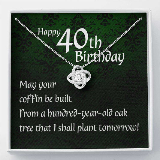 Wife Necklace, Irish Blessing Love Knot Necklace “ 40Th Birthday Necklace Gift For Women For Karwa Chauth Rakva