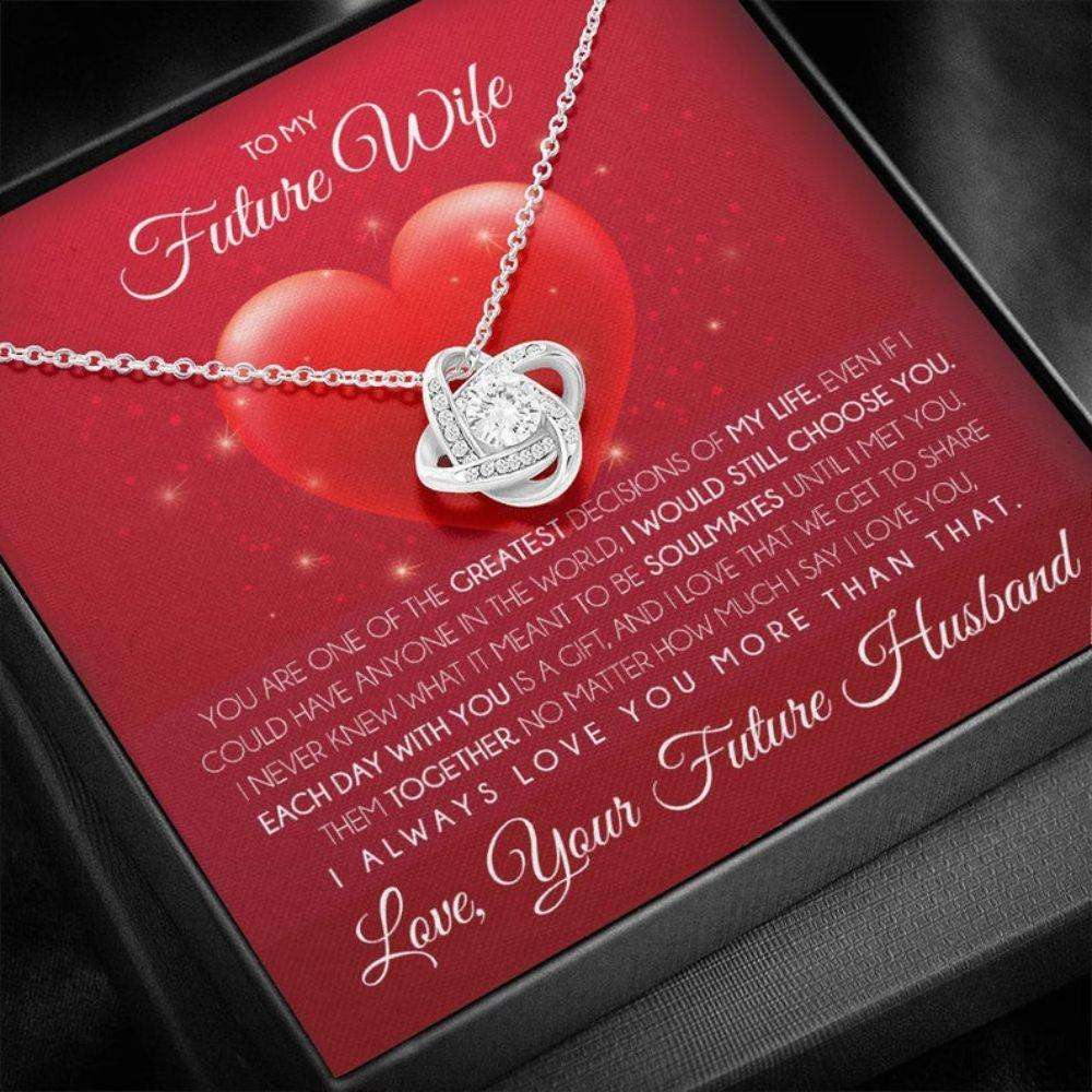 Wife Necklace, Necklace Gift For Future Wife From Husband, Gift For Girlfriend, Bride, Fiance, Wedding Gifts For Friend Rakva