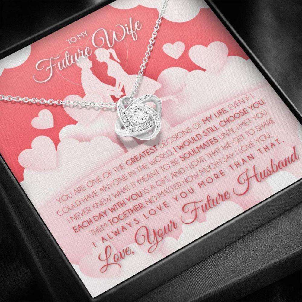 Wife Necklace, Necklace Gift For Future Wife From Husband, Gift For Girlfriend, Bride, Fiance, Wedding Gifts For Friend Rakva
