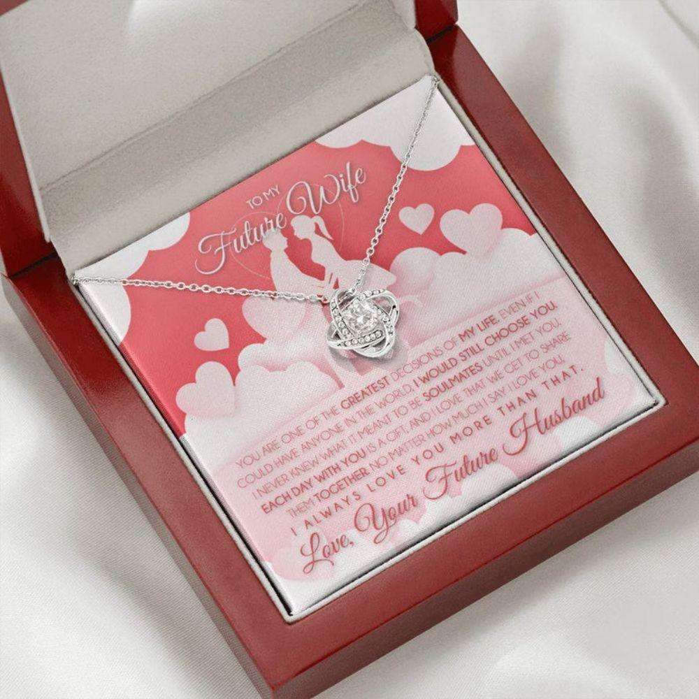 Wife Necklace, Necklace Gift For Future Wife From Husband, Gift For Girlfriend, Bride, Fiance, Wedding Gifts For Friend Rakva