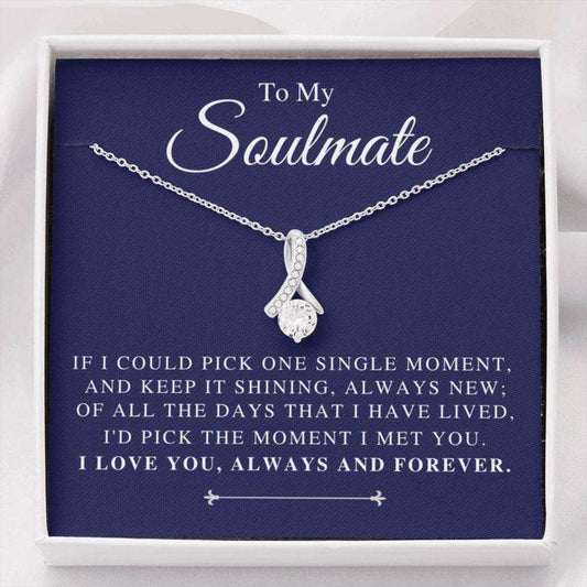 Wife Necklace, Soulmate Necklace, Gift For Her, Engagement Anniversary Necklace For Wife Gifts For Friend Rakva