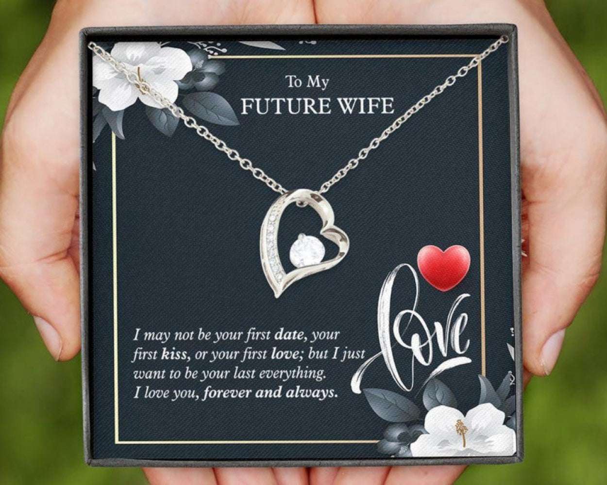 Wife Necklace, To My Future Wife Necklace, Engagement, Sentimental