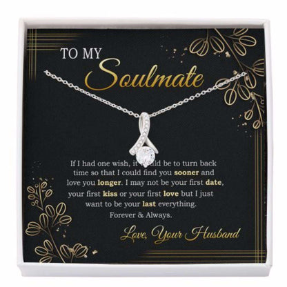 Wife Necklace, To My Soulmate Necklace, Soulmate Gift, Gift For Wife From Husband For Karwa Chauth Rakva