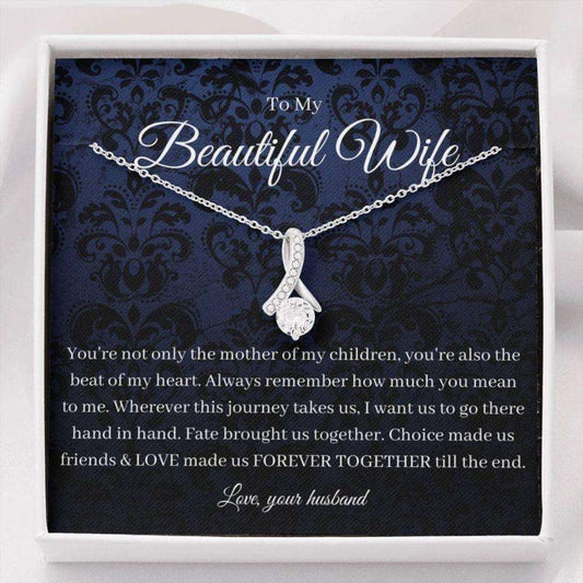 Wife Necklace, To My Wife Necklace, Anniversary Gift For Wife, Birthday Gift For Wife From Husband For Karwa Chauth Rakva