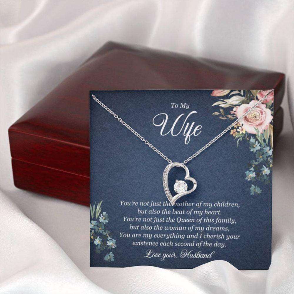 Wife Necklace, To My Wife Necklace “ Gift For Wife From Husband, Anniversary Gift For Wife For Karwa Chauth Rakva