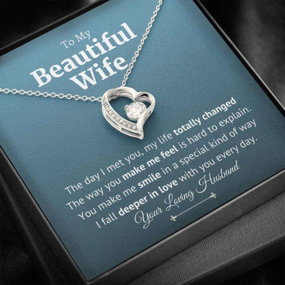Wife Necklace, To My Wife Necklace, Gift For Wife, Soulmate Gift, Gift For Wife, I Love My Wife For Karwa Chauth Rakva