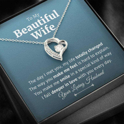 Wife Necklace, To My Wife Necklace, Gift For Wife, Soulmate Gift, Gift For Wife, I Love My Wife For Karwa Chauth Rakva