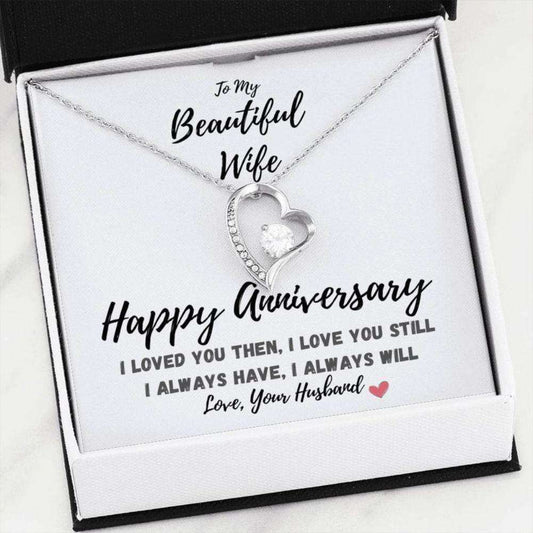 Wife Necklace, To My Wife Necklace “ Happy Anniversary “ I Love My Wife “ Romantic Gift For Karwa Chauth Rakva