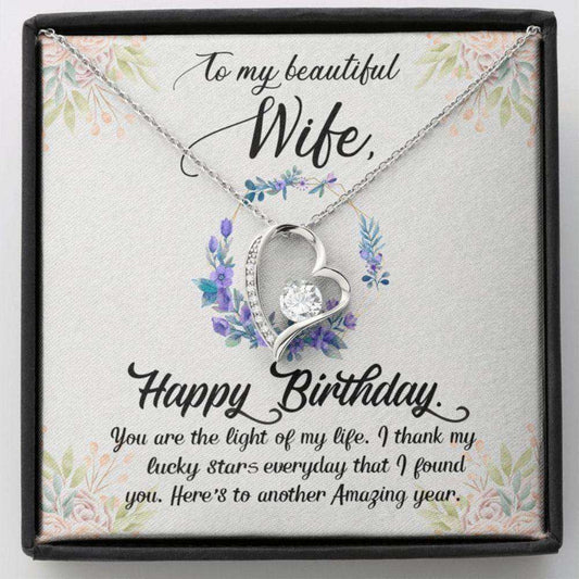 Wife Necklace, To My Wife Necklace Œyou Are The Light Of My Life”. Heart Necklace “ Gifts For Wife For Karwa Chauth Rakva