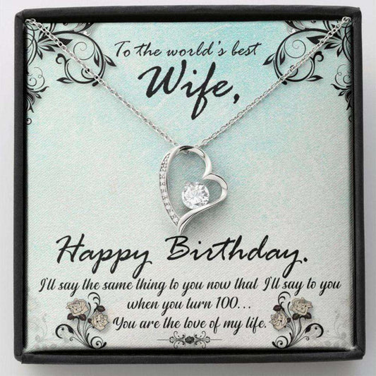 Wife Necklace, To The World’S Best Wife Necklace, Gifts For Wife From Husband For Karwa Chauth Rakva