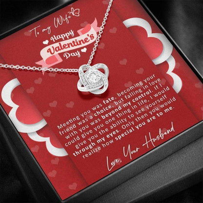 Wife Necklace, Valentine’S Day Necklace Gift For Wife From Husband, Wife Birthday Anniversary Wedding Gift For Karwa Chauth Rakva
