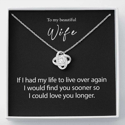 Wife Necklace, Wife Gift, Wife Birthday Necklace Gift, Wife Anniversary Necklace Gift, Gift For Wife, Wife Message Card Necklace For Karwa Chauth Rakva