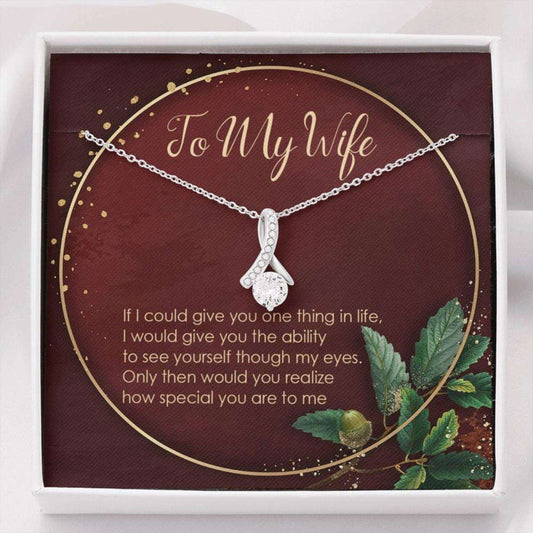 Wife Necklace, Wife Necklace, Wife Gift, Valentine Gift For Wife, Wife Birthday Necklace, Wife Anniversary Necklace Gift For Karwa Chauth Rakva