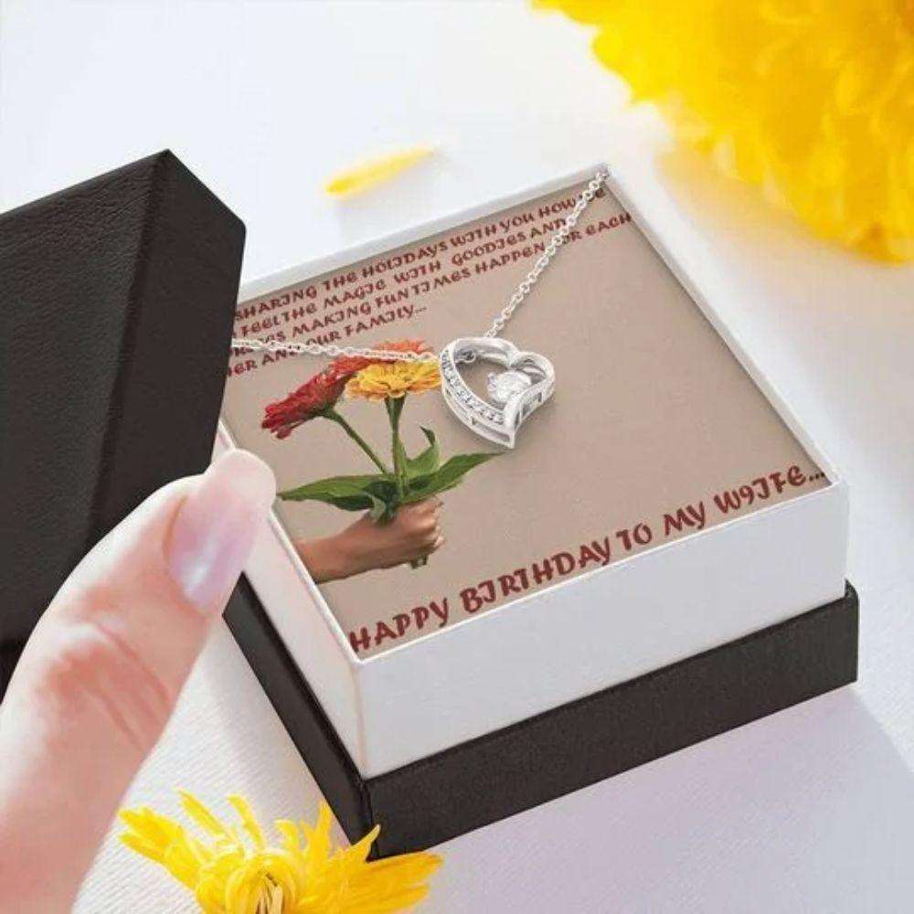 Wife Necklace, You Are My Wonder Forever Love Necklace Gift For Wife For Karwa Chauth Rakva