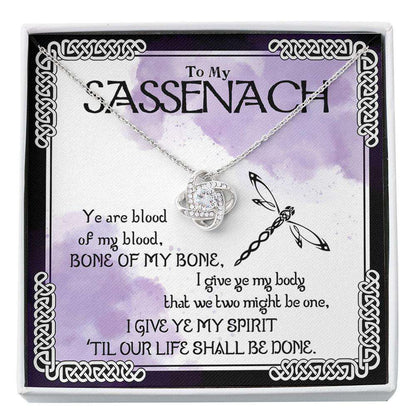 Wife Necklace,Outlander Sassenach Necklace, Outlander Gifts, Outlander Jewelry, My Sassenach, Celtic Necklaces Custom Necklace For Karwa Chauth Rakva