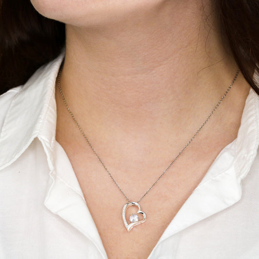Unique 1st Anniversary Gift for Wife - Pure Silver Pendant With Message Card