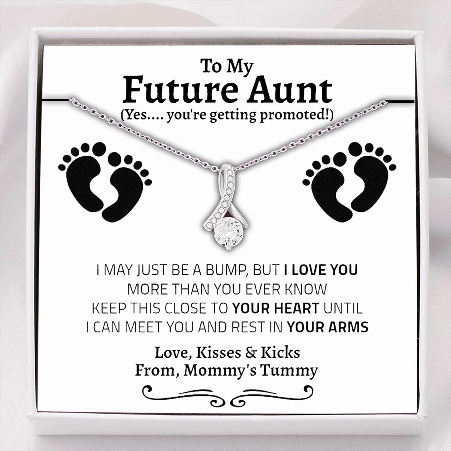 Aunt Necklace, New Aunt Necklace Gift, Soon To Be Aunt, Reveal To Aunt To Be Gift