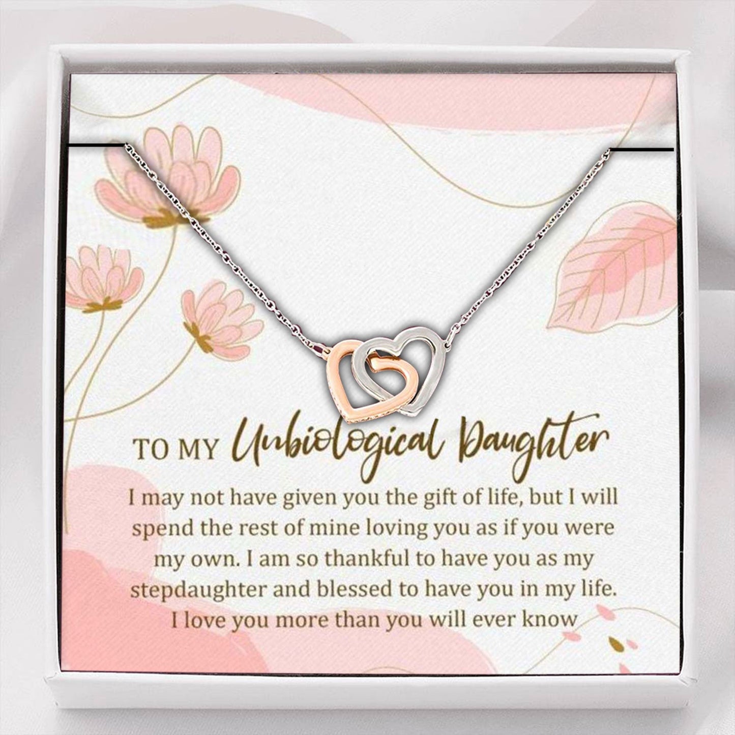 Daughter Necklace, Stepdaughter Necklace, Unbiological Daughter Necklace “ Step Daughter Gift Bonus Daughter Gift