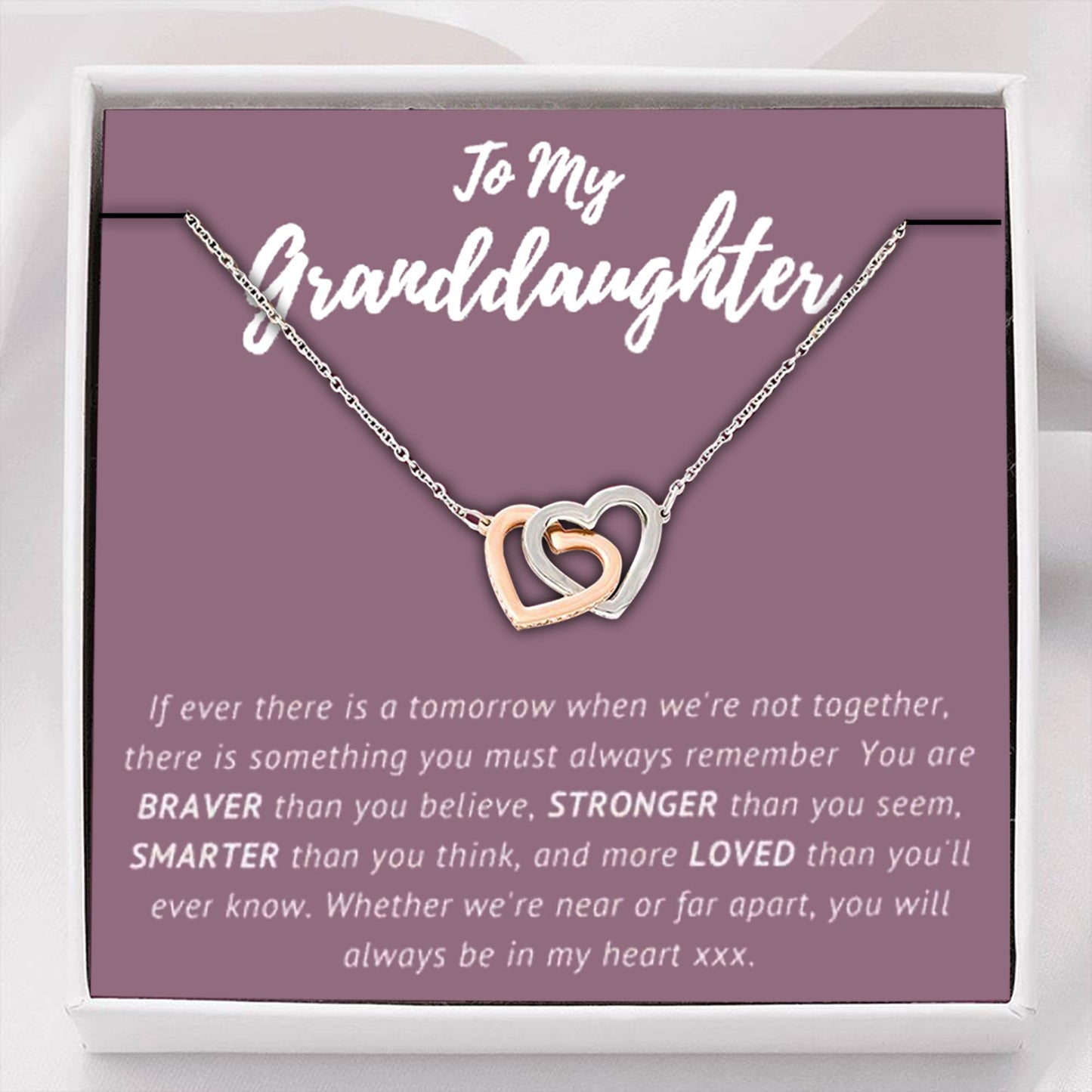 Granddaughter Necklace, To My Granddaughter Necklace, Granddaughter Sweet 16 Gifts