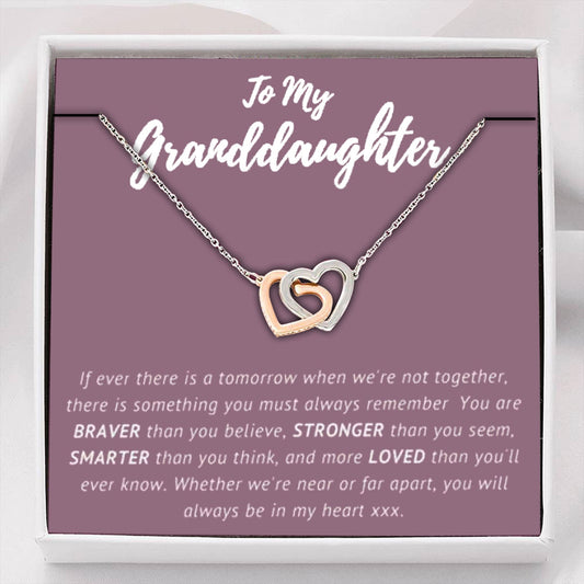 Granddaughter Necklace, To My Granddaughter Necklace, Granddaughter Sweet 16 Gifts Rakva