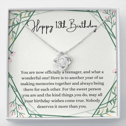 Daughter Necklace, Niece Necklace, 13Th Birthday Girl Necklace Gift Official Teenager, Gift For 13 Year Old Girl Gifts