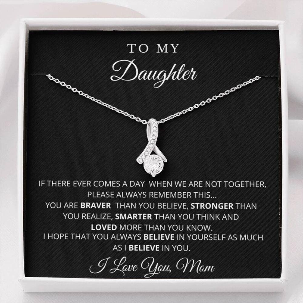 Daughter Neckalce, Daughter Mother Necklace, Gift For Daughter From Mom, To My Daughter