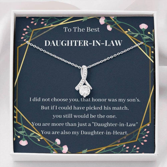 Daughter-In-Law Necklace, To My Daughter-In-Law Necklace, Gift For Bonus Daughter Wedding Gift Rakva