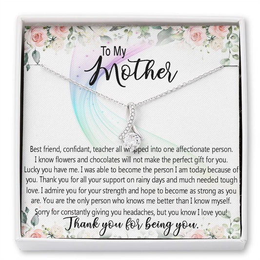Mom Necklace, To My Mother Necklace Gift For Mom, Mother’S Day Necklace From Daughter Son Rakva