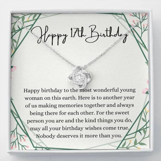 Daughter Necklace, Niece Necklace, 17Th Birthday Necklace, 17Th Birthday Gift For Her, Seventeenth Birthday Gift