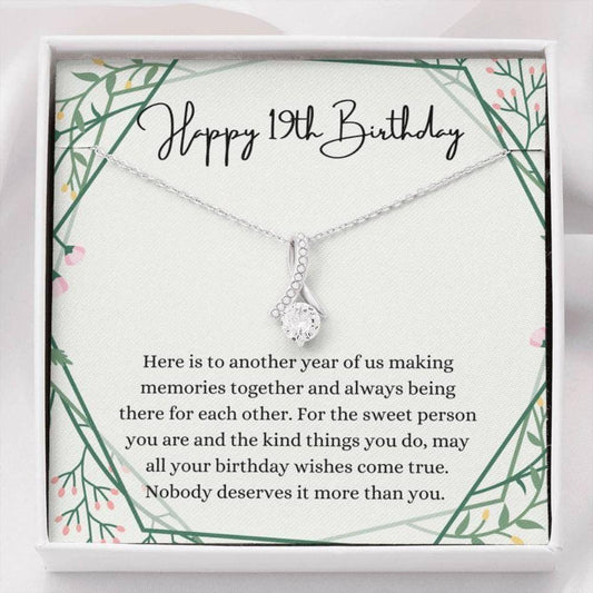 Daughter Necklace, Happy 19Th Birthday Necklace, Gift For 19Th Birthday, 19 Years Old Birthday Girl Rakva