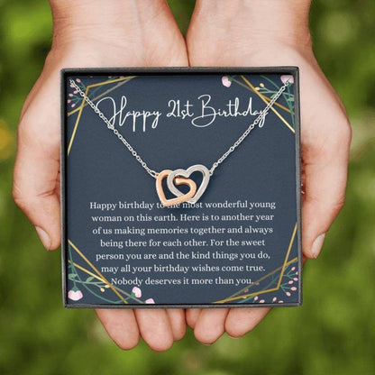 Daughter Necklace, Niece Necklace, 21St Birthday Necklace, 21St Birthday Gift For Her, Twenty First Birthday Gift