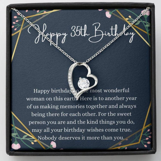 Wife Necklace, 35Th Birthday Necklace, 35Th Birthday Gift For Her, Thirty Fifth Birthday Gift