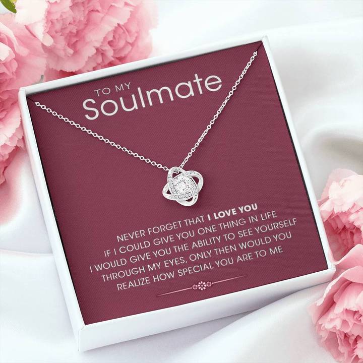 Best Gift For Soulmate - 925 Sterling Silver Love Knot Pendant