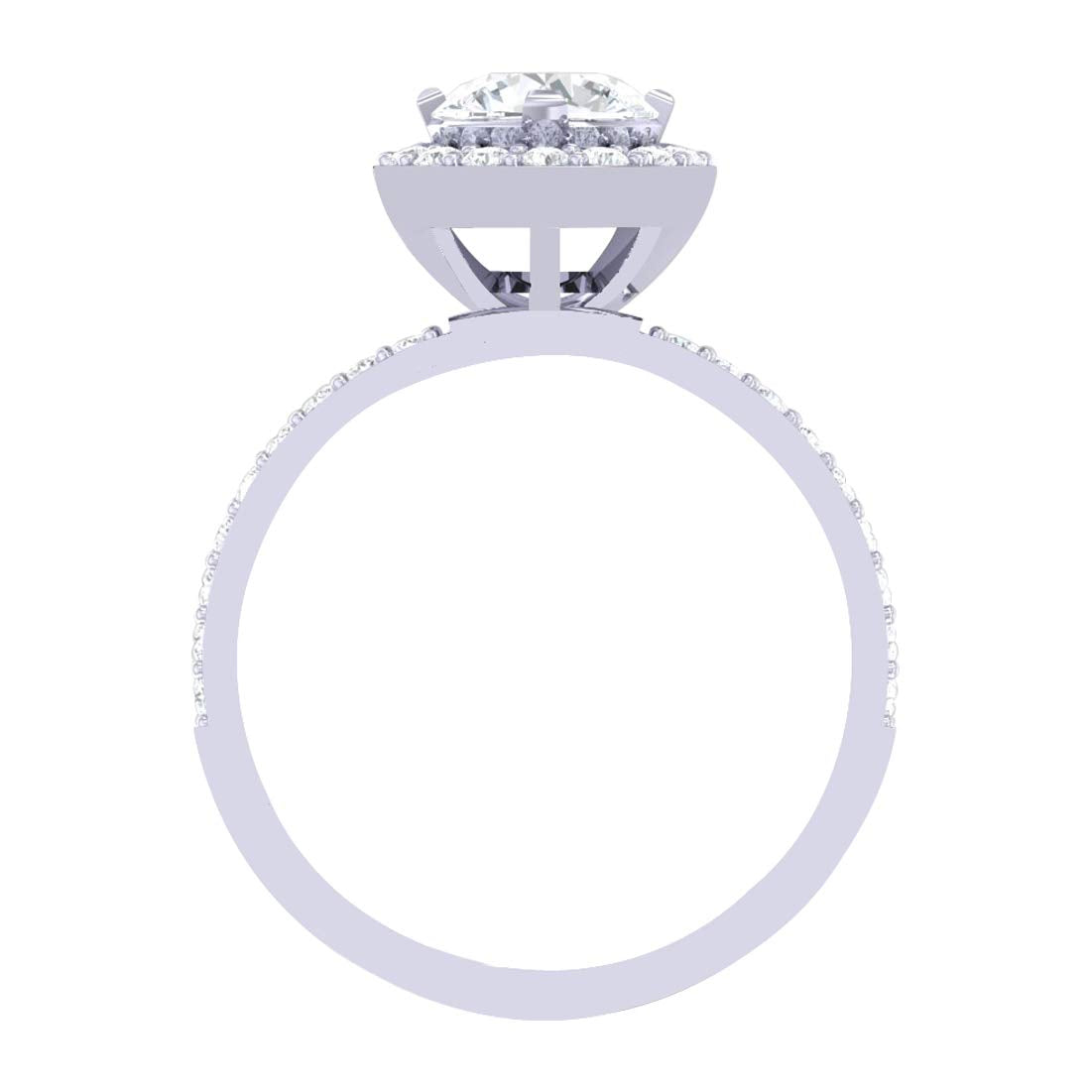 Rakva Zirconia 92.5 Sterling Silver Round Solitaire Ring Gift For Women And Girls Rakva