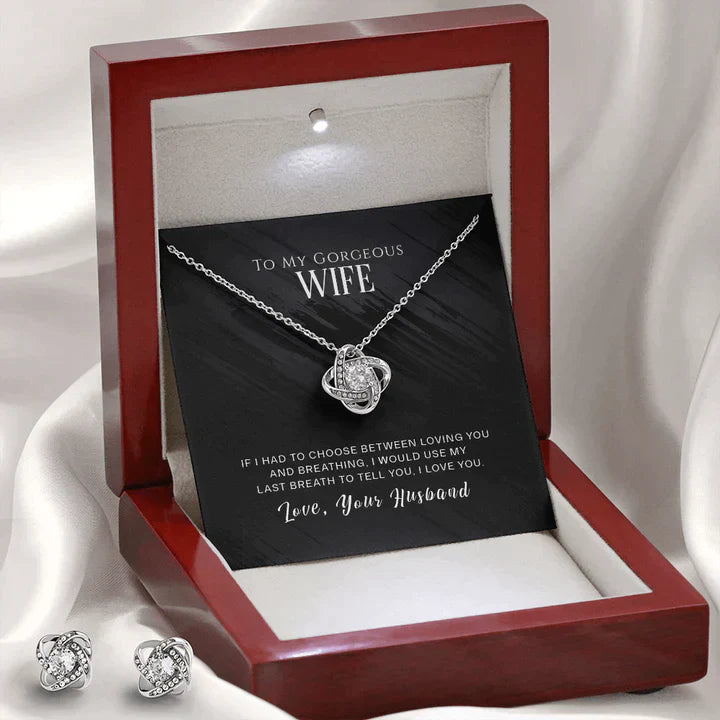 Gift For Wife - 925 Sterling Silver Pendant With Earings Rakva