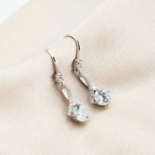 Alluring Zirconia Earrings - 925 Sterling Silver