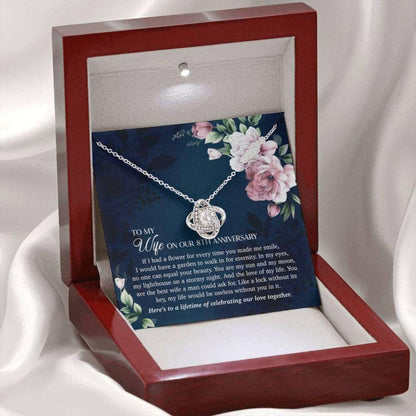 Wife Necklace, 8Th Anniversary Necklace Gift For Wife, 8 Years Wedding Anniversary Necklace