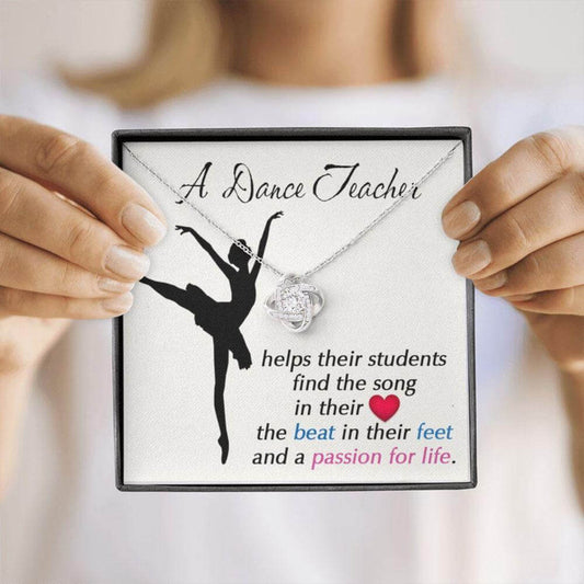 A Dance Teacher Necklace Gift, Dance Coach, Ballet Teacher Appreciation Gift