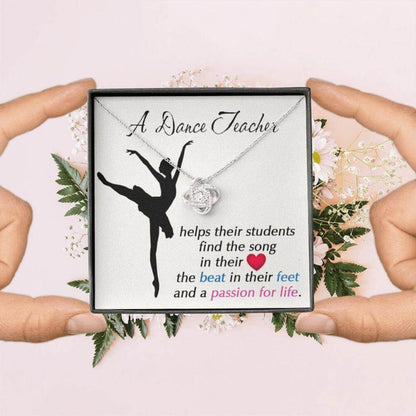 A Dance Teacher Necklace, Gift For Dance Teacher, Dance Coach, Ballet Teacher Appreciation Gift, Gift For Teacher Birthday Necklace