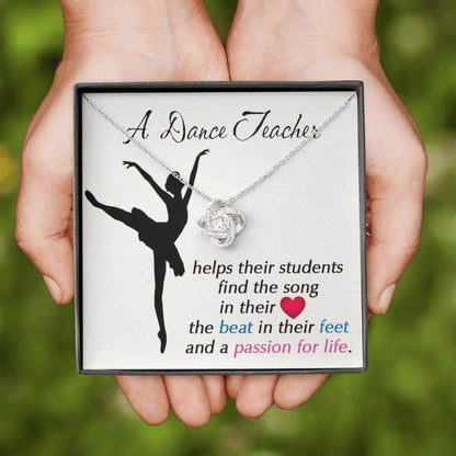 A Dance Teacher Necklace, Gift For Dance Teacher, Dance Coach, Ballet Teacher Appreciation Gift, Gift For Teacher Birthday Necklace