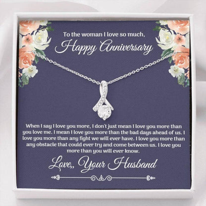 Wife Necklace, Anniversary Necklace Gift For Wife, Thoughtful Anniversary Gifts For Her