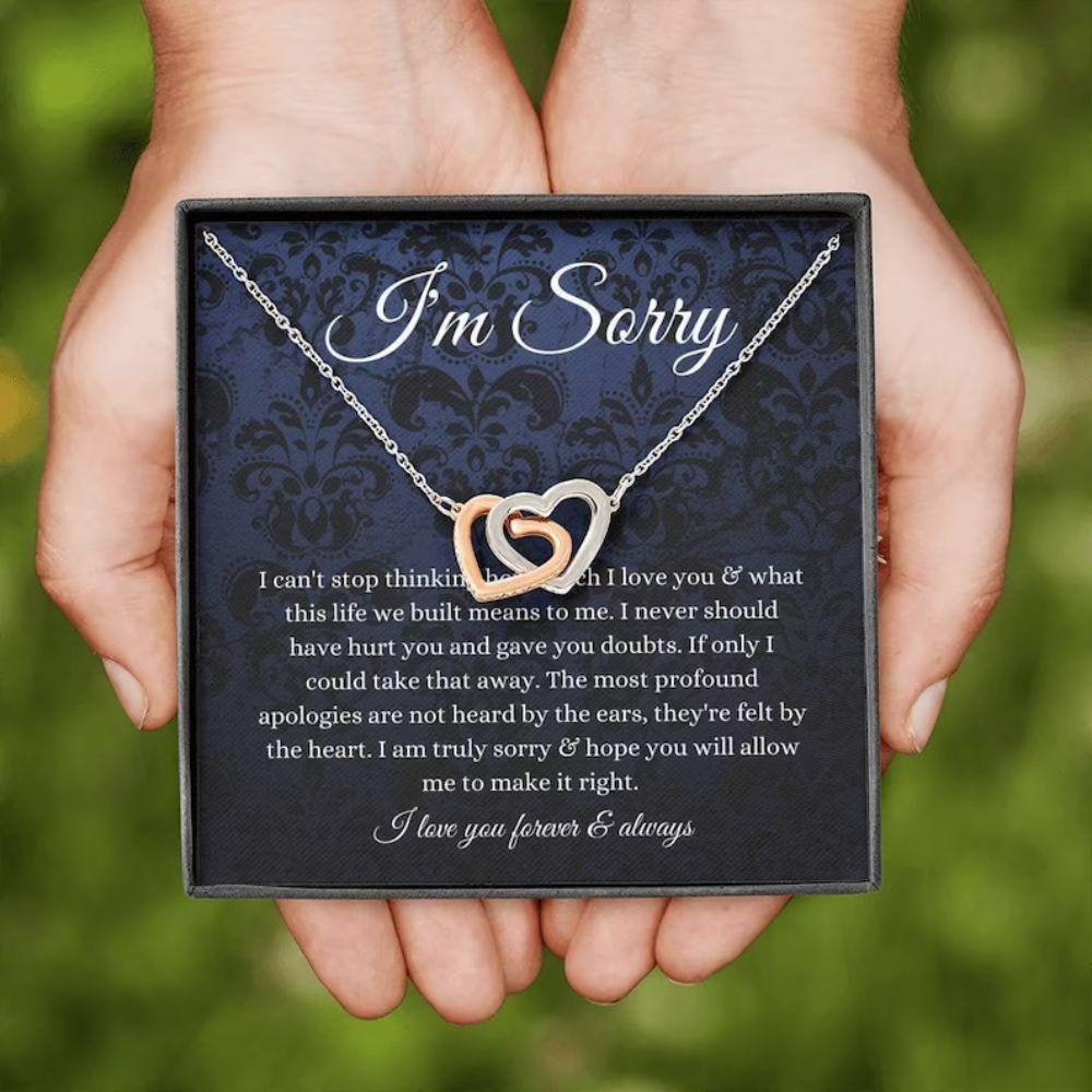 Girlfriend Necklace, Wife Necklace,  Apology Necklace Gift For Her, Forgiveness Gift, I’M Sorry Necklace Gift For Wife/Girlfriend