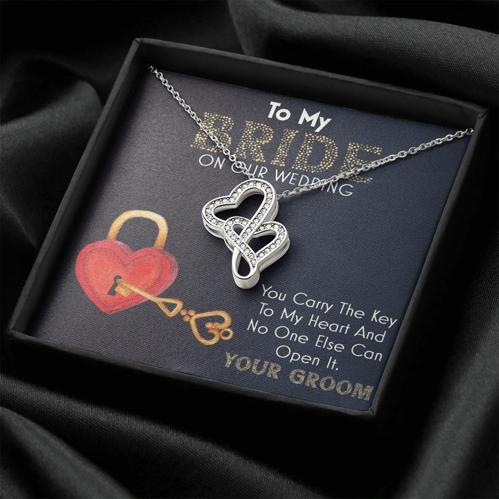 Best Gift For Fiancã©E On Wedding Day - Pure Silver Pendant With Message Card Rakva